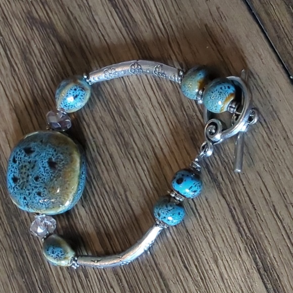 Bracelet 7" silver ttone - Picture 2 of 2